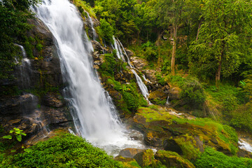 Fototapeta na wymiar Waterfall in forest 