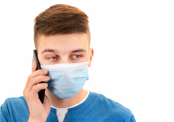 Young Man with a Phone