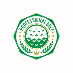 Golf Emblem,Badge  Logo Design Template