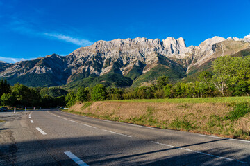 Landscape at Saint Baudille et Pipet, Trieves in Vercors, French Alps, France