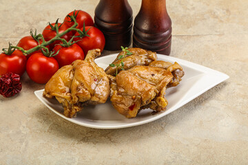 Rabbit stew in spicy sauce