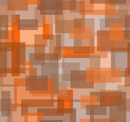 A drawing of geometric shapes in orange tones.Backgrounds and textures, seamless background.
