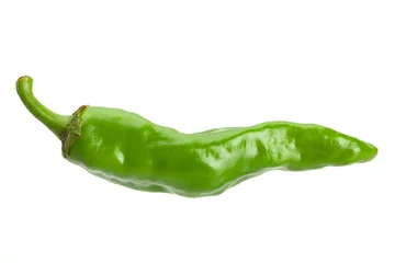 Foto op Plexiglas Green chili pepper © Leonid Nyshko
