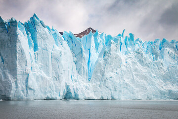 close up of perito moreno glacier, los glaciares national park, patagonia, argentina