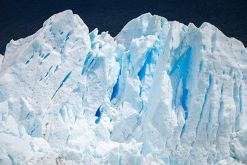 close up of perito moreno glacier, los glaciares national park, patagonia, argentina