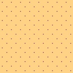 Seamless pattern - small burgundy dots on a beige-sand (burly wood) background. Moderate graphic texture for design. Vector illustration, EPS.