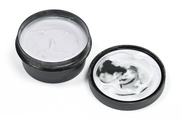 Creamy white lotion isolated