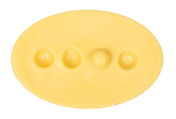Special yellow soap, isolated