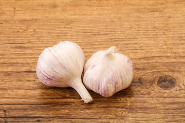 Fresh ripe and tasty garlic