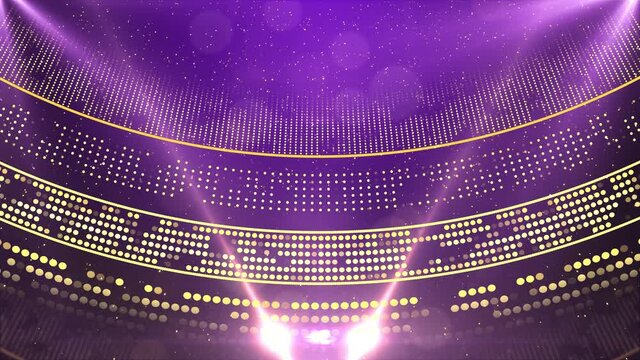 Neon led spot light award party song or dance show flashing VJ stage loop background. party awards stage, stylish fashion show, bright celebration slideshow, event promotion, ceremony, wedding.