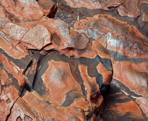 Iron Stone Rock Markings Karijini