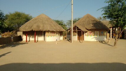 Bhungas in Kutch, Huts