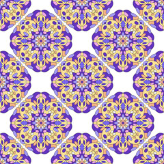 Arabic arabesque design for Ramadan Kareem pattern, outline hand drawn style