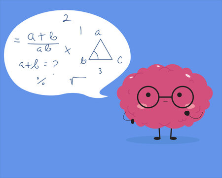 Kawaii brain trying to solve math