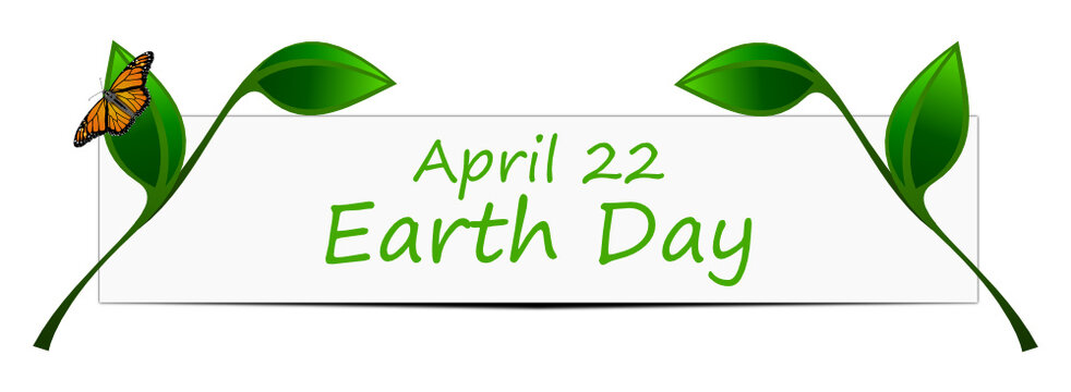 Earth Day Banner - 22 April - Illustration