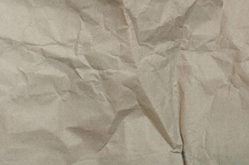 Brown crumpled paper background