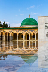 Mausoleum of Habib Bourguiba after the rain. Monastir, Tunisia, Africa
