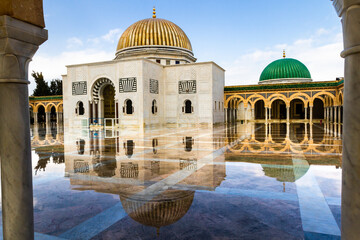 Mausoleum of Habib Bourguiba after the rain. Monastir, Tunisia, Africa

