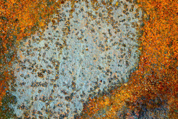 Obraz na płótnie Canvas Rusty piece of metal close up. Background, texture.