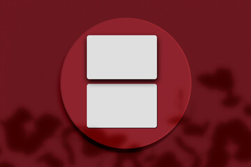 Credit card mockup template. Electronic card for bank business, payment, shopping, e-commerce. For presentation branding, corporate identity, advertising. 3D Rendering