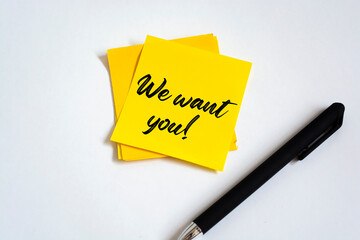 We want you written on a memo at the office