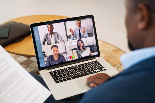 Business people working with video call from remote