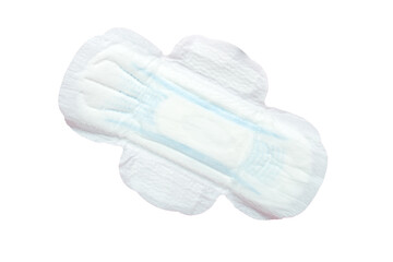 Sanitary pad isolated on white background. Beauty and hygiene concept.