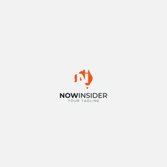 N i logo for business in australia map logo letter N