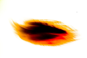 abstract orange background, blurred and indistinct traces and lines, paint texture overlay,...