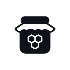 Vector image. Honey jar icon.