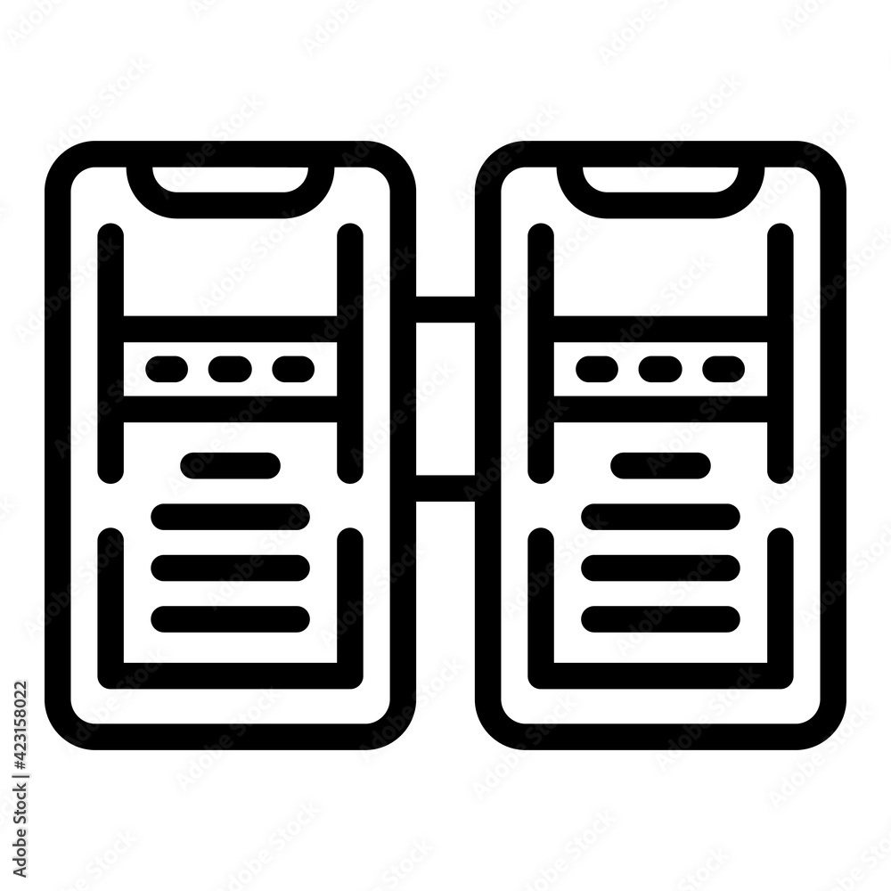 Poster password devices icon. outline password devices vector icon for web design isolated on white backgro