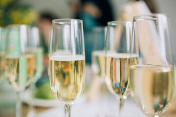 champagne in glasses, bachelorette party