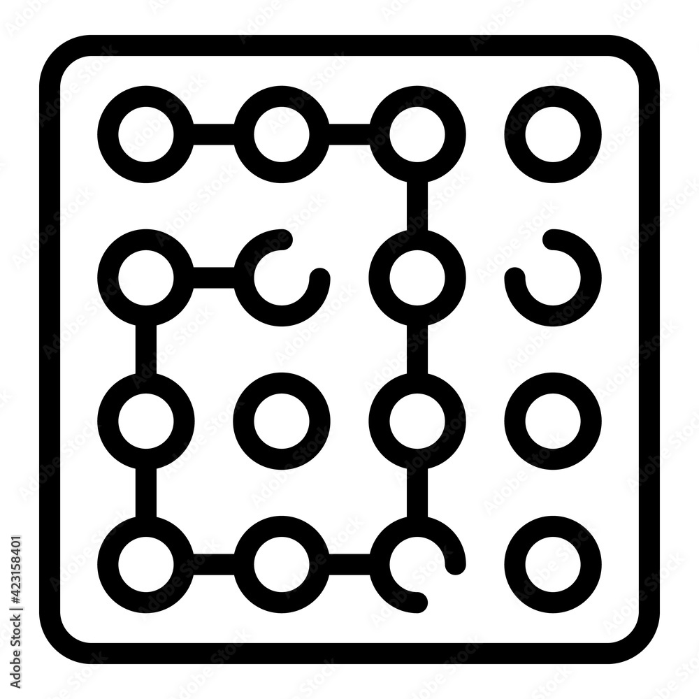 Poster password combination icon. outline password combination vector icon for web design isolated on white