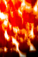 abstract orange background, blurred and indistinct traces and lines, paint texture overlay,...