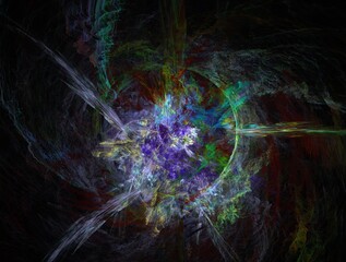 Imaginatory fractal background generated Image