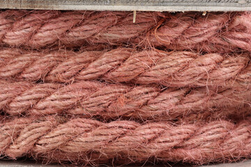texture of rope reel vintage 
