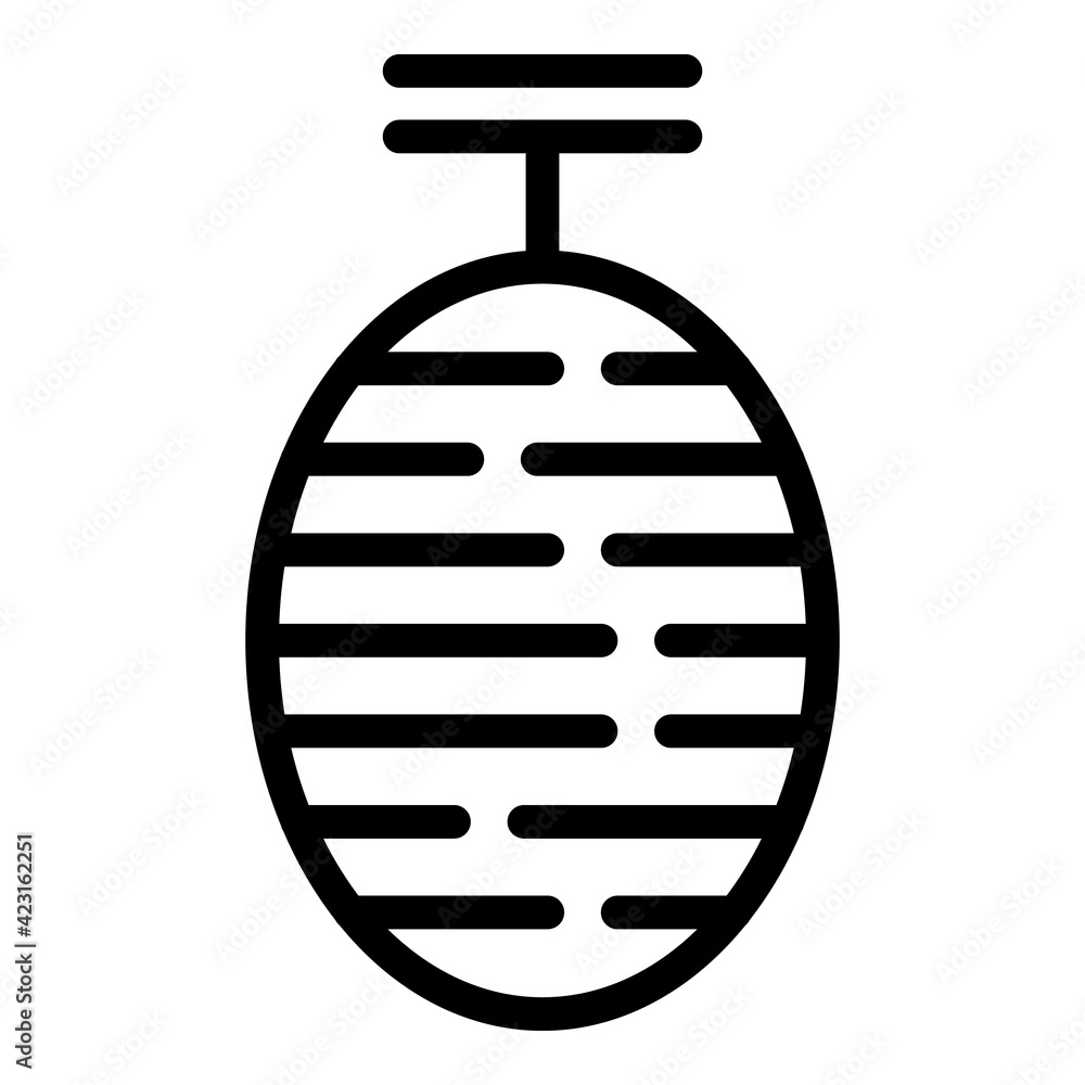 Poster thread production icon. outline thread production vector icon for web design isolated on white backg