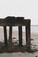 wooden pier on the beach