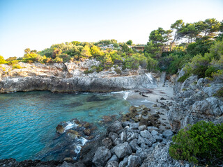 beautiful cove on the Tyrrhenian sea near Marina di Camerota, Cilento and Vallo di Diano National...