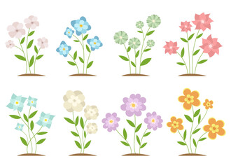 Flower vector design illustration isolated on white background
