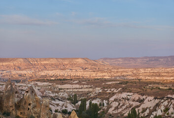 A beautiful view from Uchisar - Cappadocia in Turkey