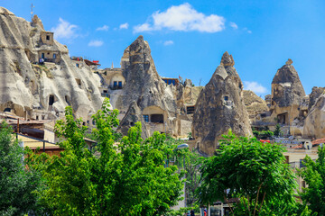 Famous cave houses in the Cappadocia, Turkey