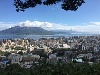 view of the Kagoshima city