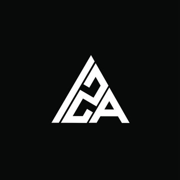 I Z A letter logo creative design on black color background. IZA icon