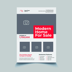 Modern Real Estate Marketing Flyer Template Design