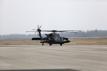 UH-60 Black Hawk Helicopters, Karmelava Airport, Lithuania 25 03 2021