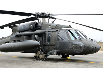 UH-60 Black Hawk Helicopters, Karmelava Airport, Lithuania 25 03 2021