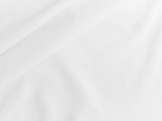 White wavy clothe background. Fabric texture