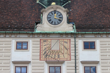 building (amalienburg) at the hofburg palace in vienna (austria)