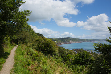 South west coast path between Looe Cornwall and Millendreath UK